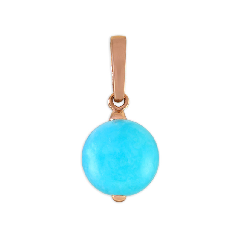 Серебряная подвеска с натуральным халцедоном