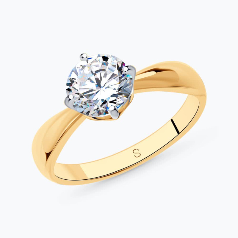 Серебряное кольцо с фианитом