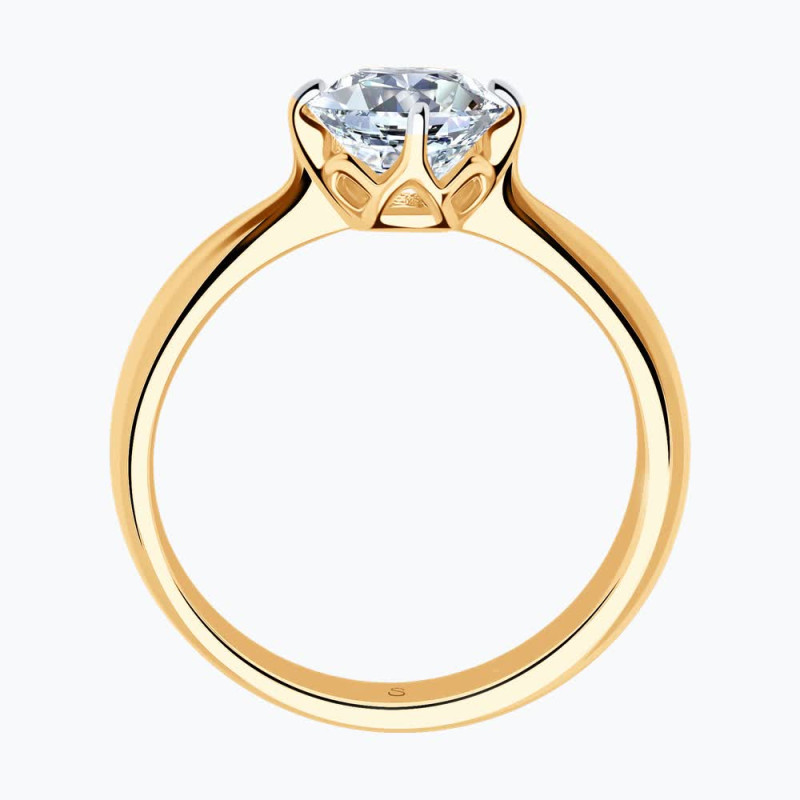 Серебряное кольцо с фианитом