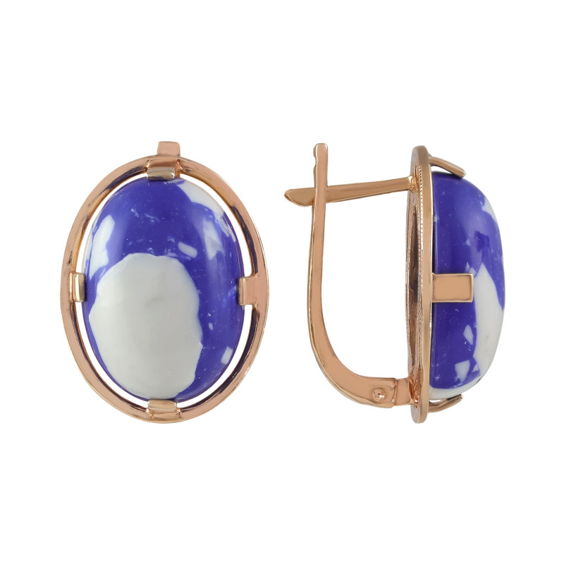 Серьги из серебра с ониксом