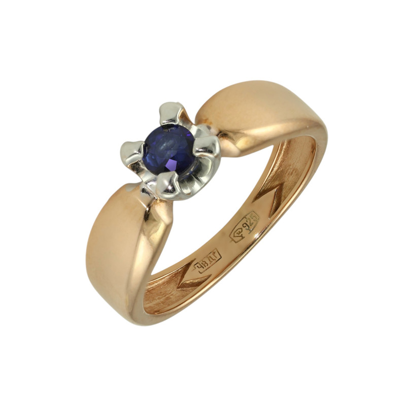 Кольцо из серебра с сапфиром