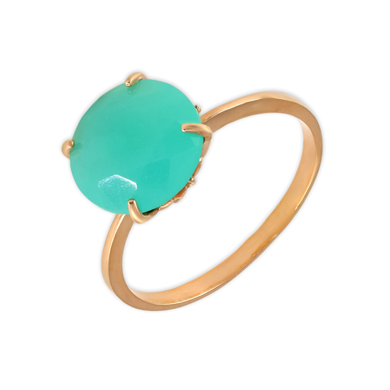 Кольцо из серебра с халцедоном