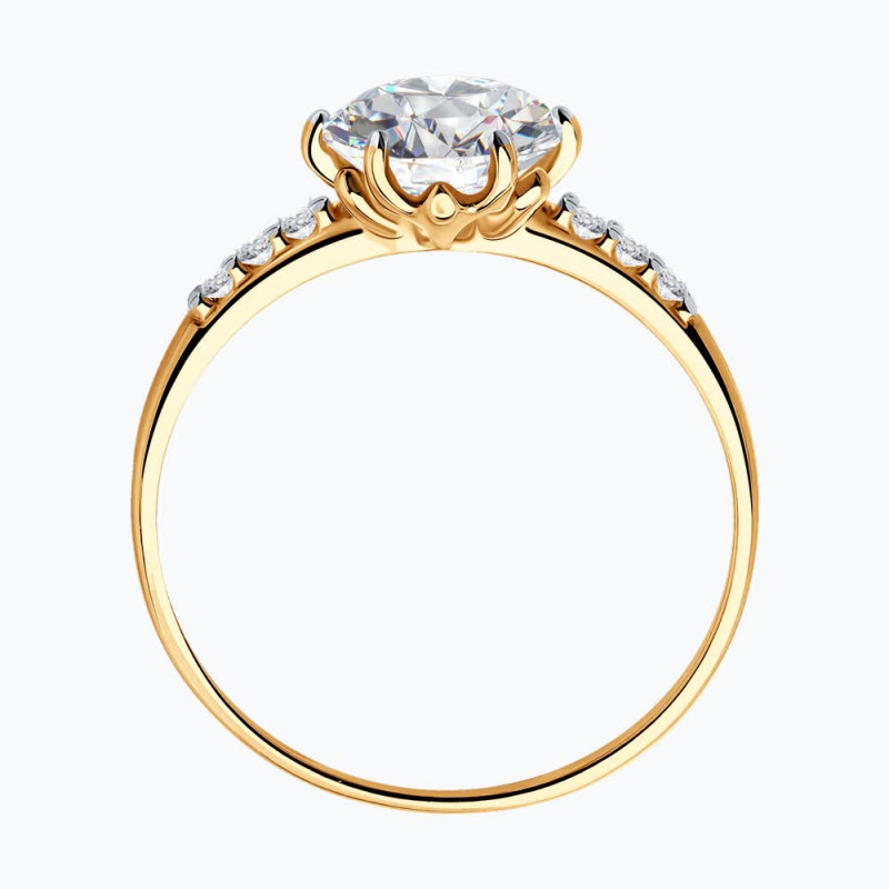 Серебряное кольцо с фианитом