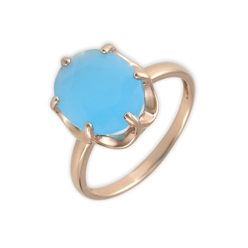 Кольцо из серебра с халцедоном Баканом