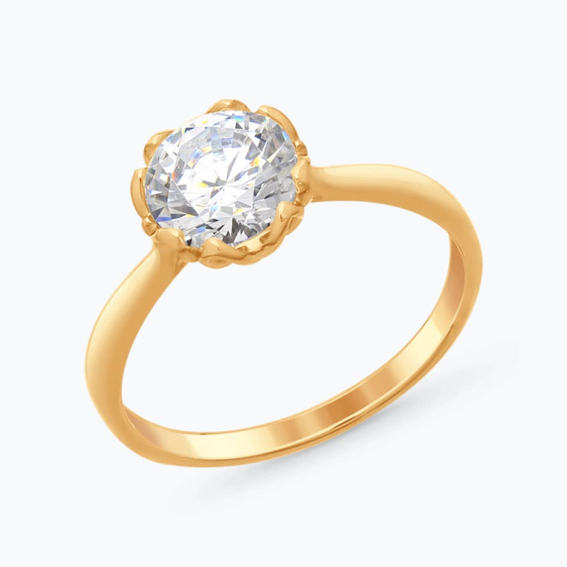 Серебряное кольцо с фианитом