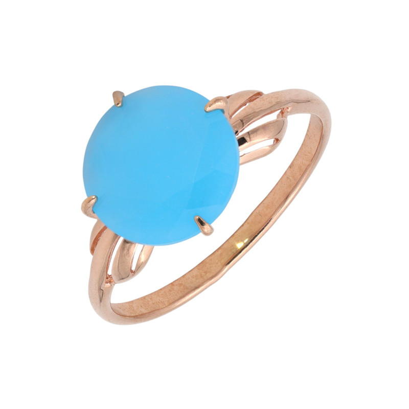 Кольцо серебряное с халцедоном