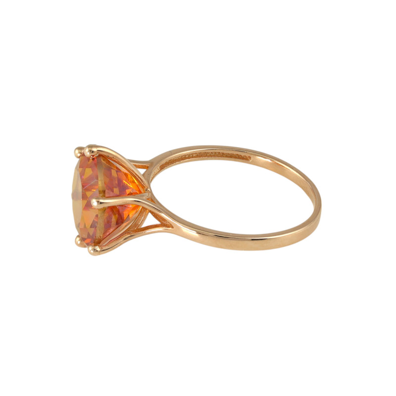 Серебряное кольцо с горным хрусталём