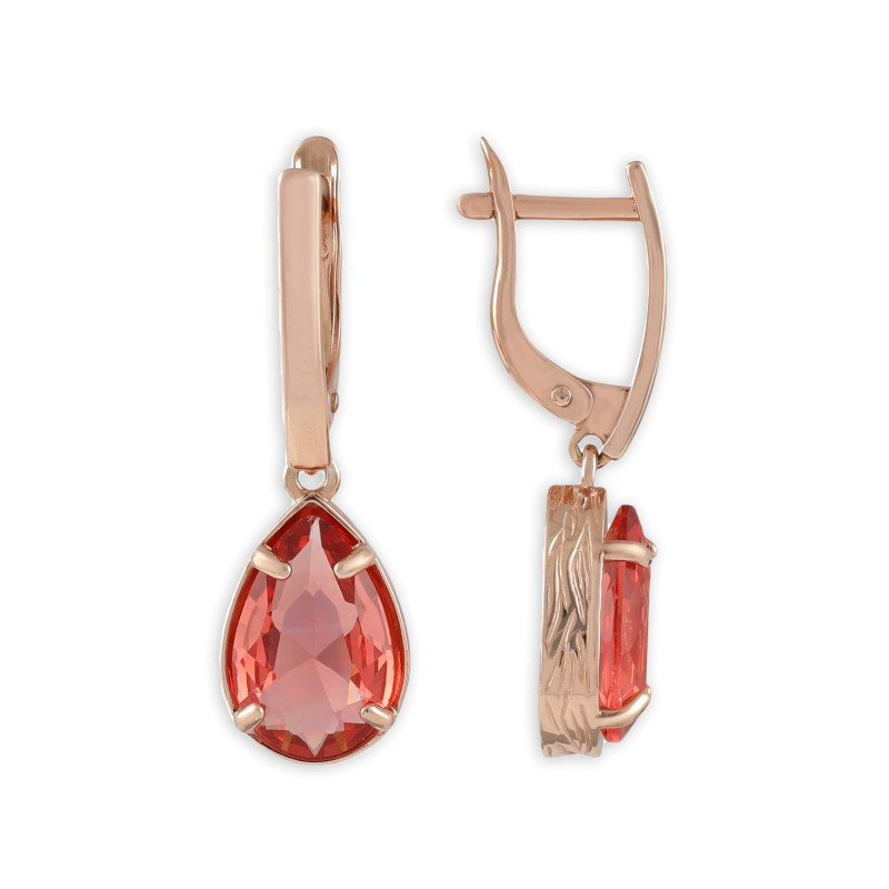 Серебряные серьги с выращенными сапфирами