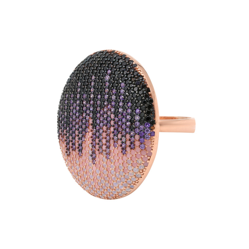 Серебряное кольцо с кубическим цирконием