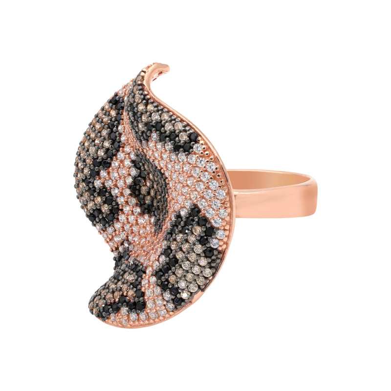 Серебряное кольцо с кубическим цирконием