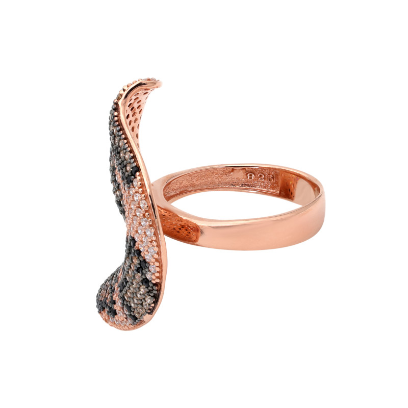 Серебряное кольцо с кубическим цирконием