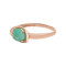 Позолоченное кольцо с натуральным изумрудом