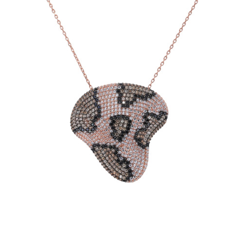 Серебряное колье с кубическим цирконием