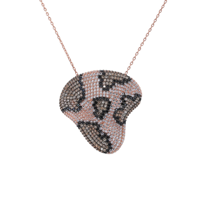 Серебряное колье с кубическим цирконием