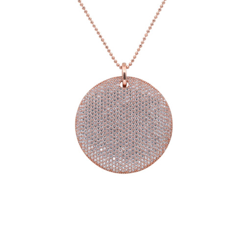 Серебряное колье с кубическим цирконием