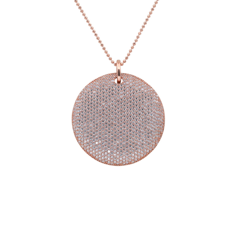 Серебряное колье с кубическим цирконием