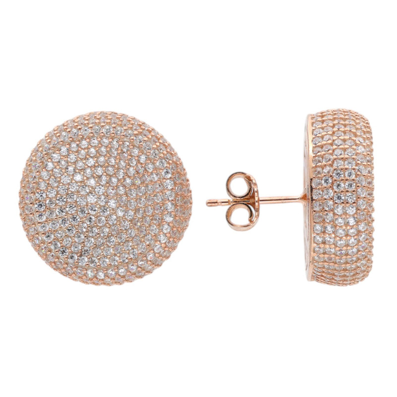 Позолоченные серьги с кубическим цирконием