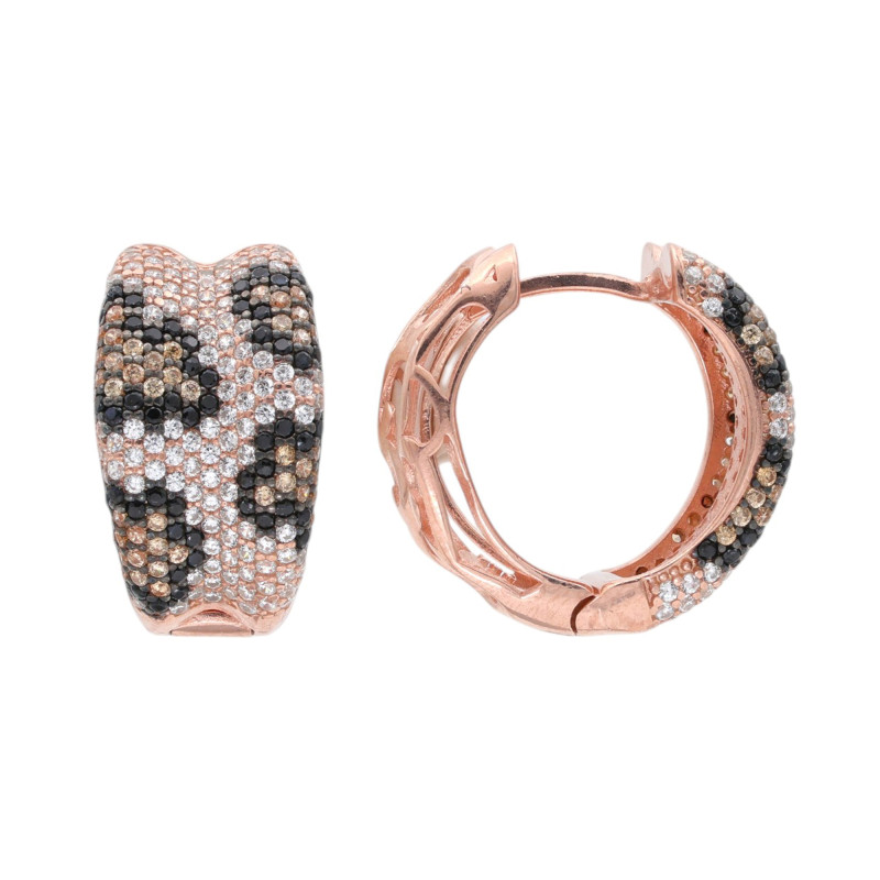 Серьги из серебра с кубическим цирконием