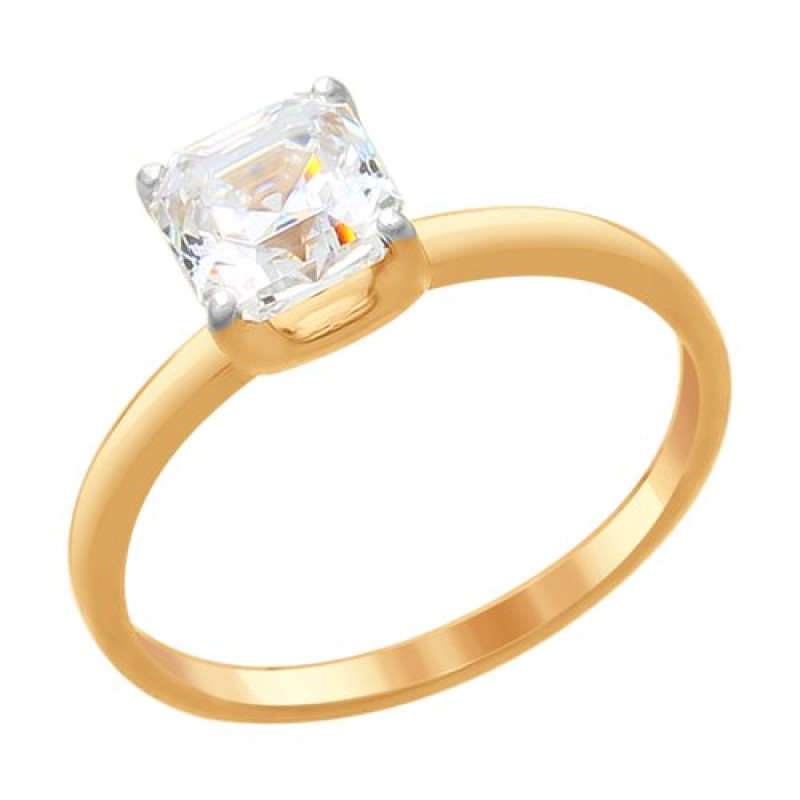 Комплект: серьги-пусеты и кольцо