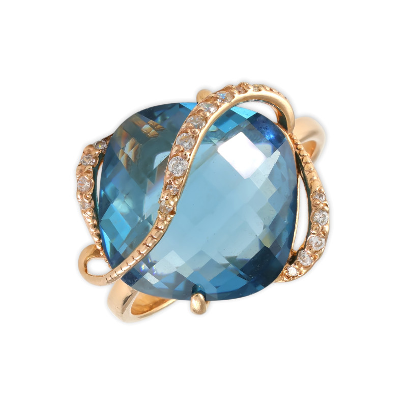 Кольцо из серебра с кварцем