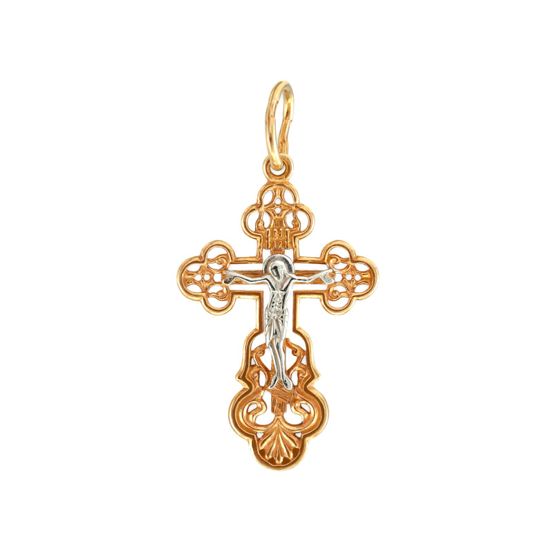 Золочёный крест из серебра