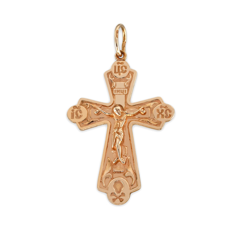 Позолоченный крест из серебра