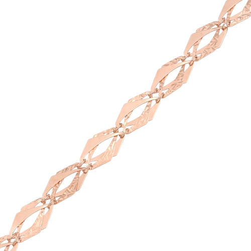 Браслет серебряный с позолотой