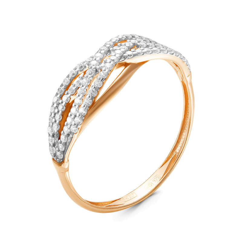 Кольцо с фианитами