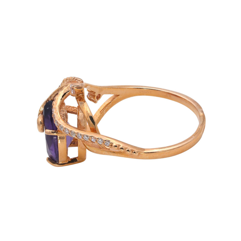 Кольцо с фианитами