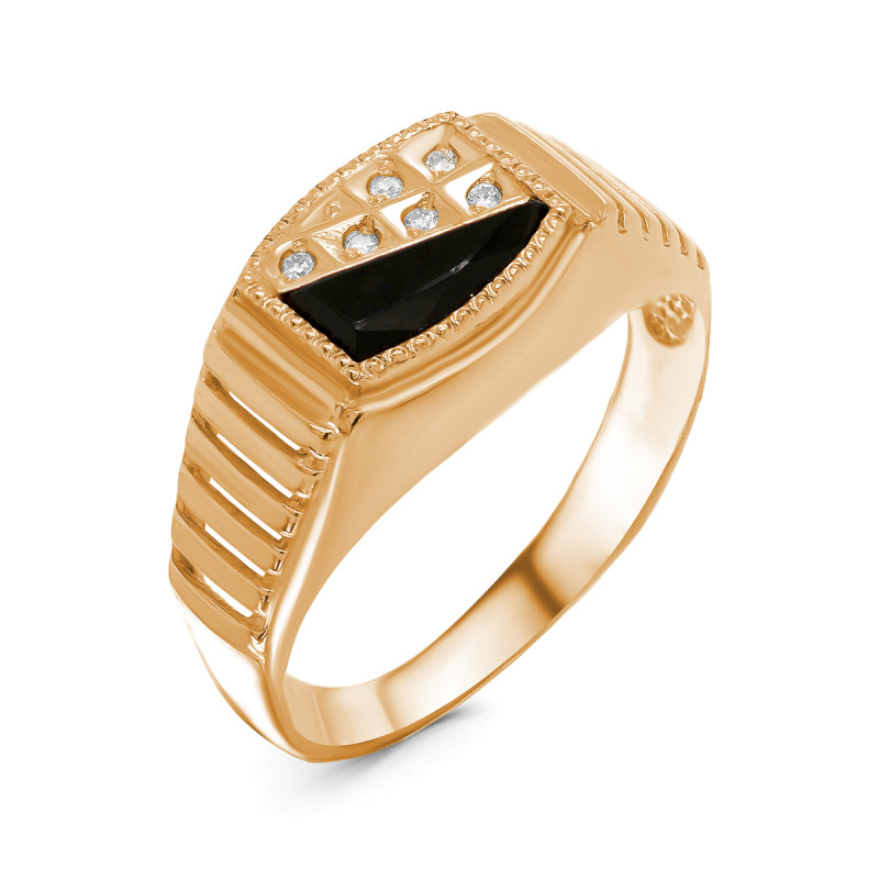 Кольцо с фианитами