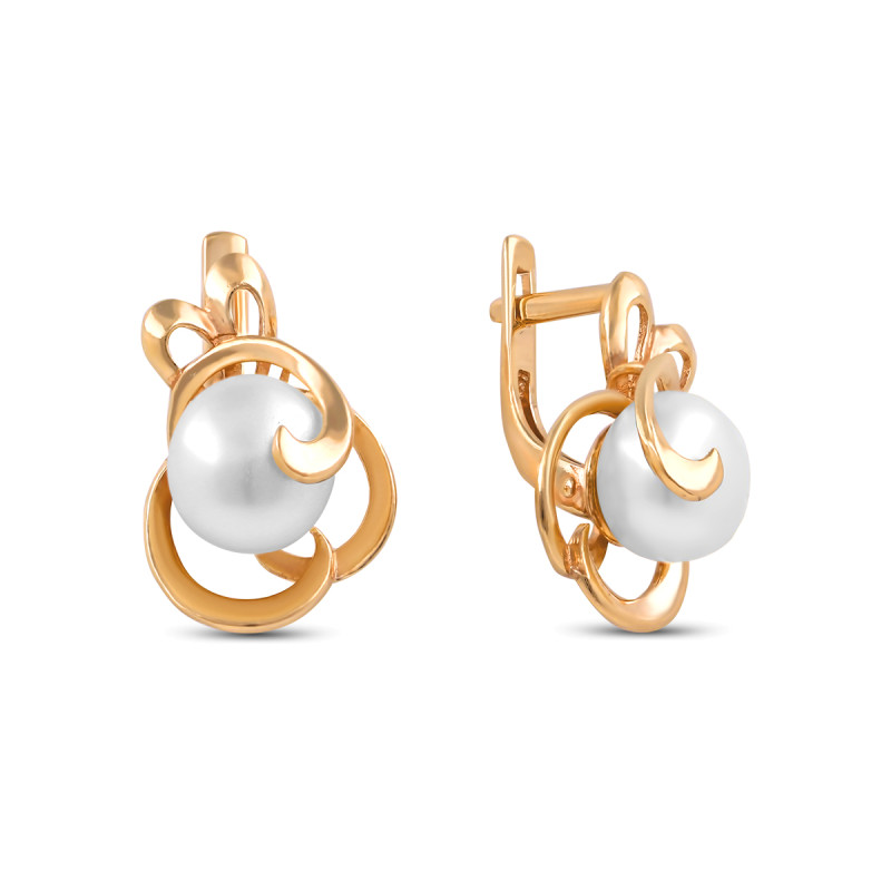 Серьги с культивированным жемчугом