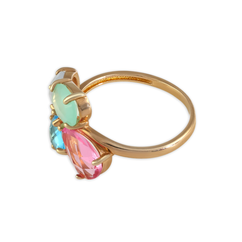 Серебряное кольцо с ювелирным стеклом