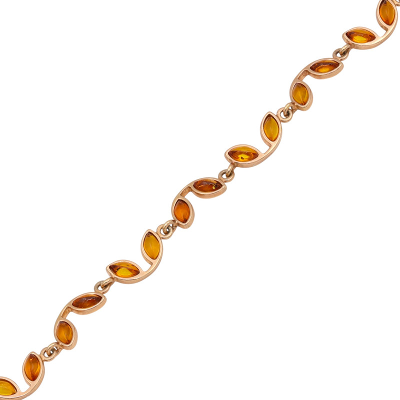 Браслет с янтарём