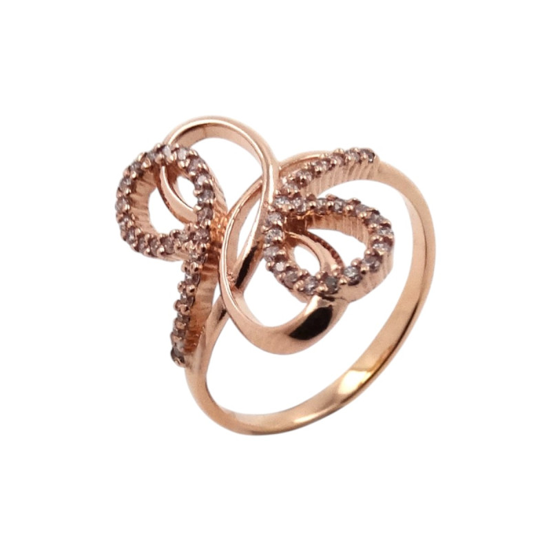 Кольцо с фианитами