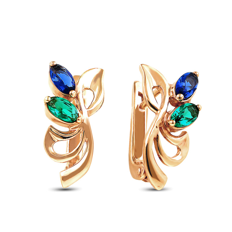 Комплект: серьги и кольцо