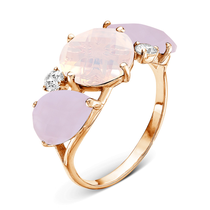 Кольцо с плавленным кварцем