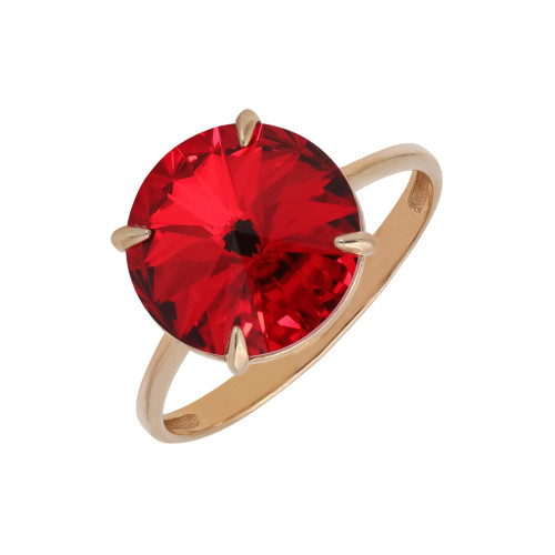 Кольцо с ювелирным кристаллом