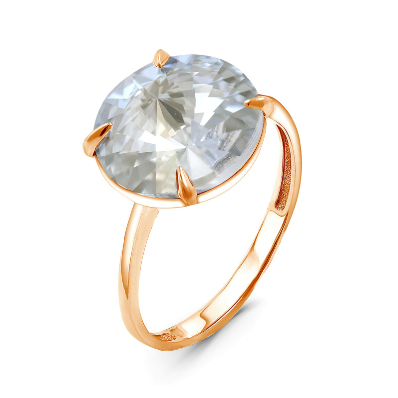 Кольцо с ювелирным кристаллом