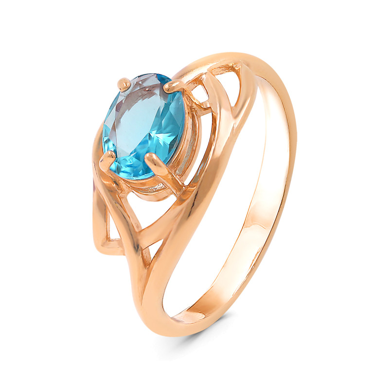 Кольцо с плавленым кварцем