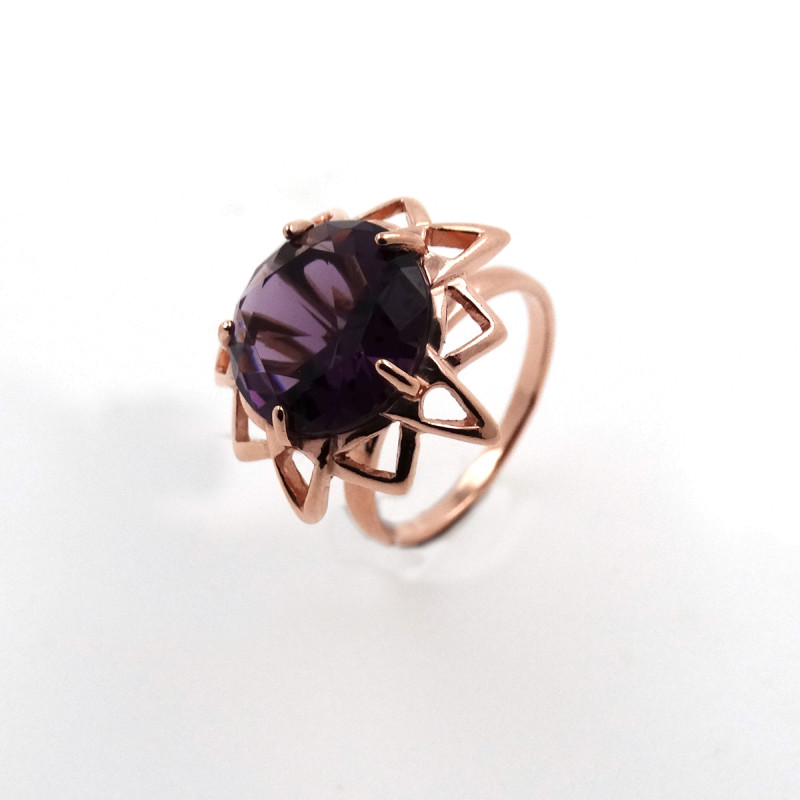 Кольцо с кварцем