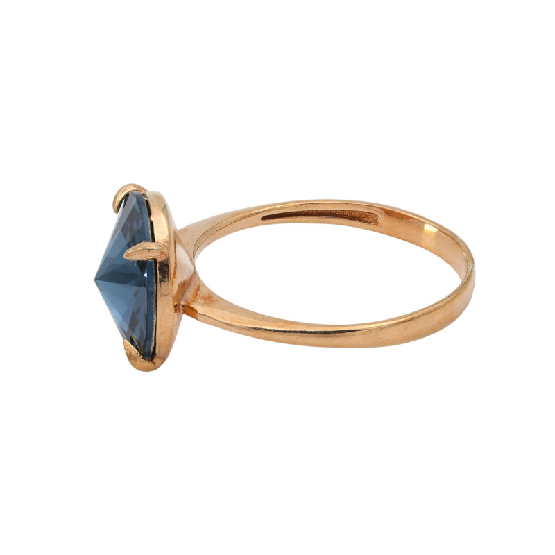 Кольцо с ювелирным кристаллом