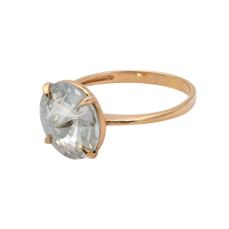 Кольцо с ювелирным кристаллом