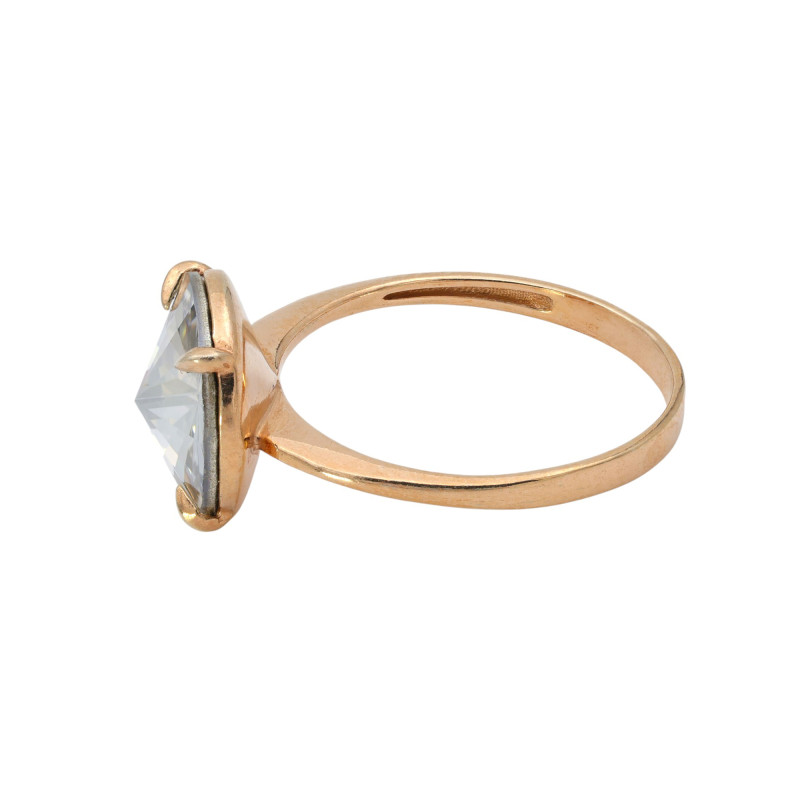 Кольцо с ювелирным кристаллом