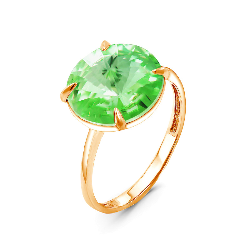 Кольцо с ювелирным кристаллом