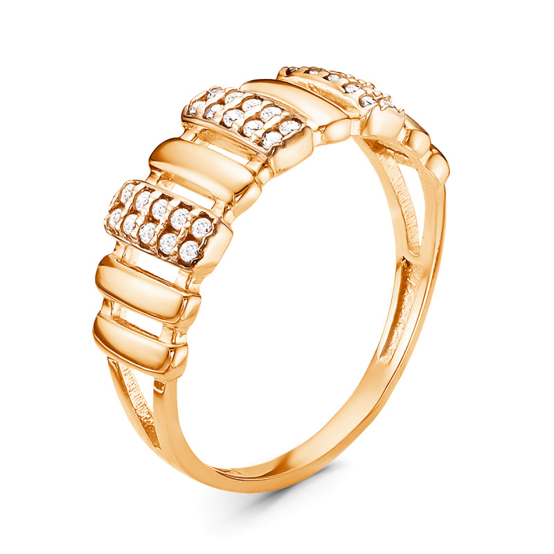 Кольцо с фианитами