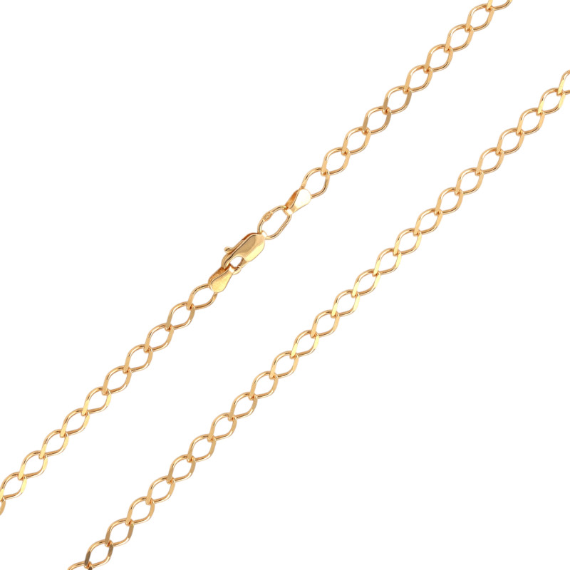 Цепь позолоченная из серебра