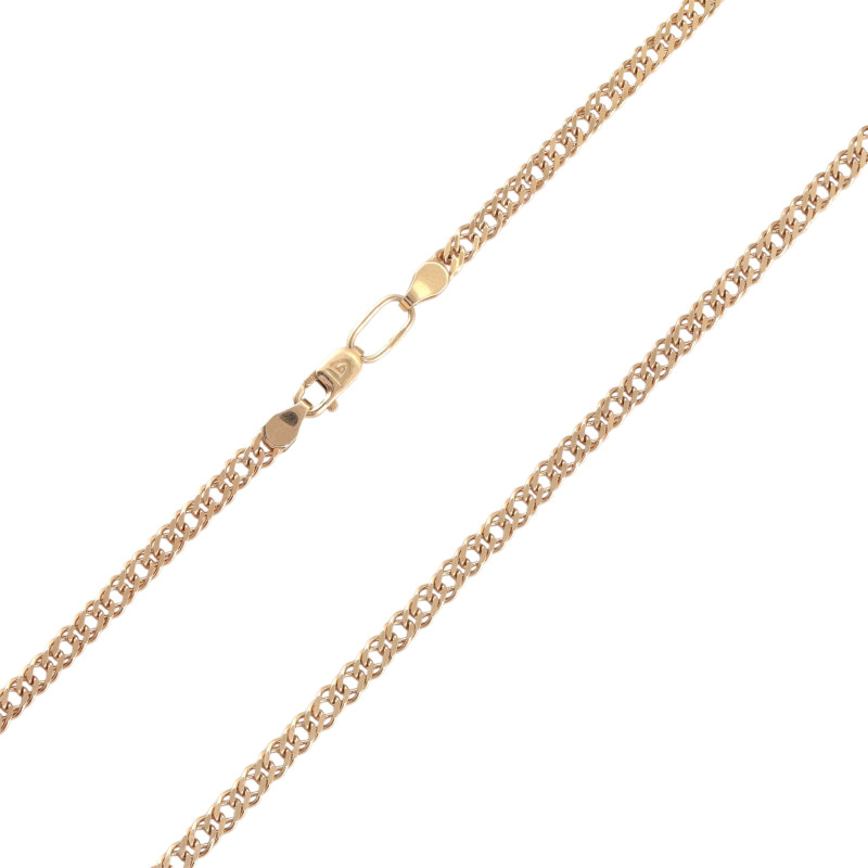 Цепь с плетением двойной ромб