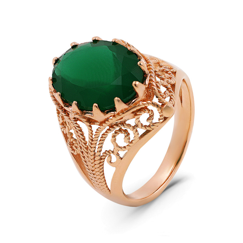 Кольцо с плавленным кварцем