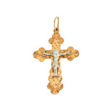 Крест из серебра с позолотой