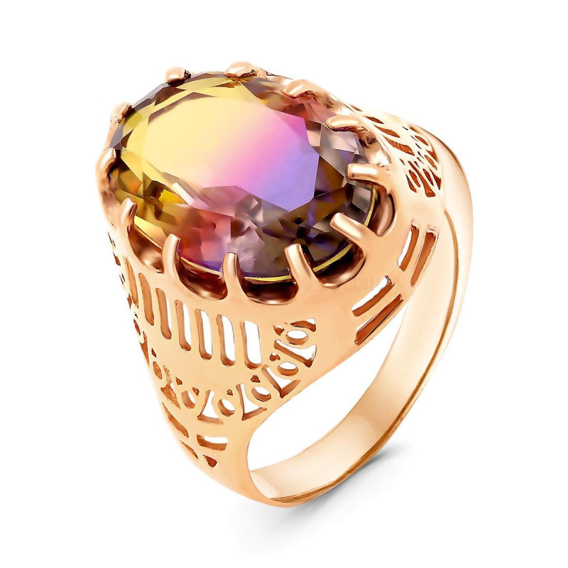 Кольцо с плавленным кварцем